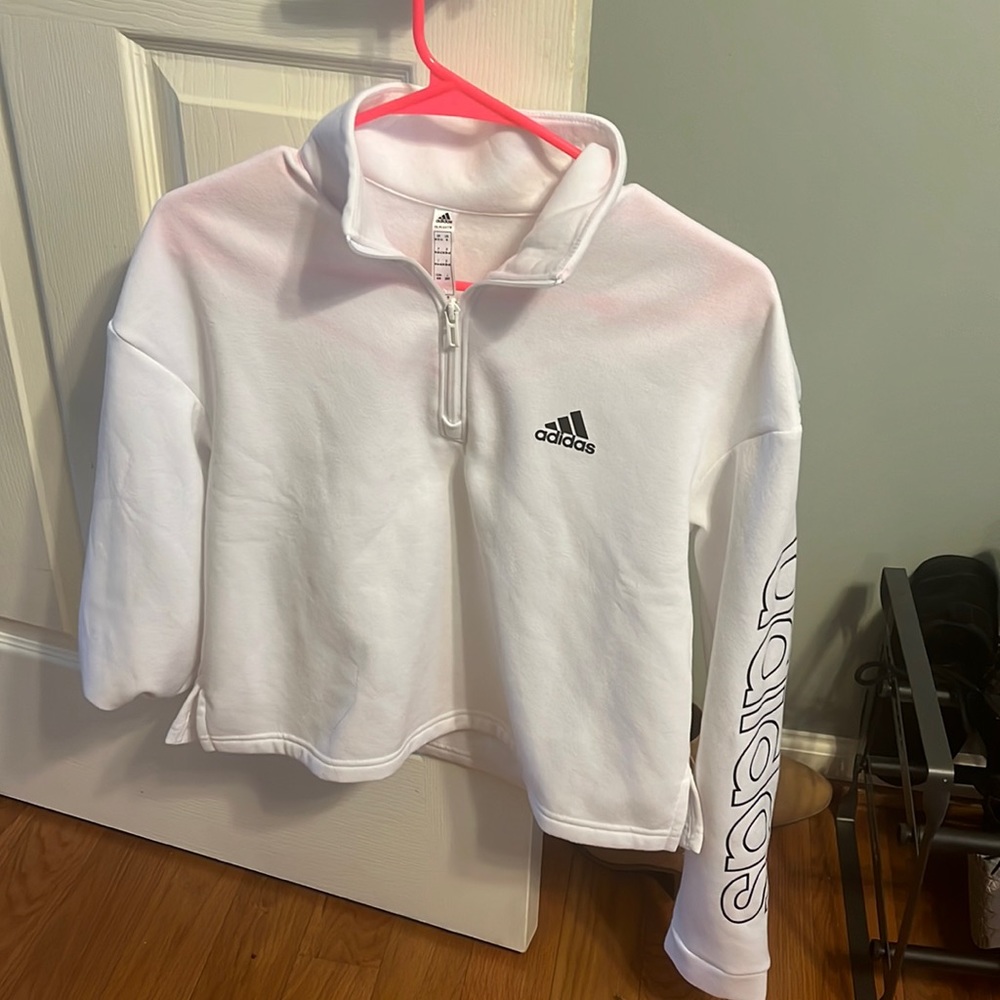 Cropped Adidas quarter zip ❤️